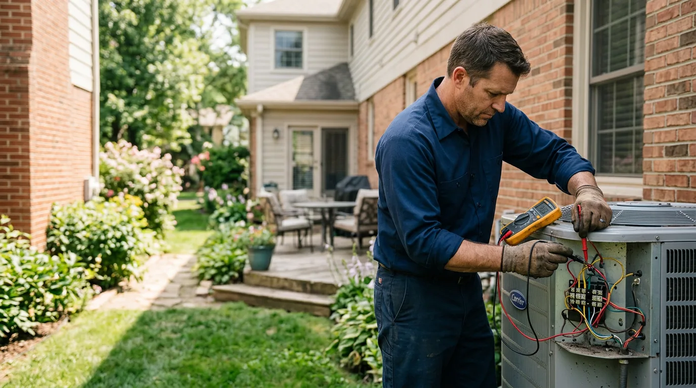 HVAC technician working near Cottonton, AL